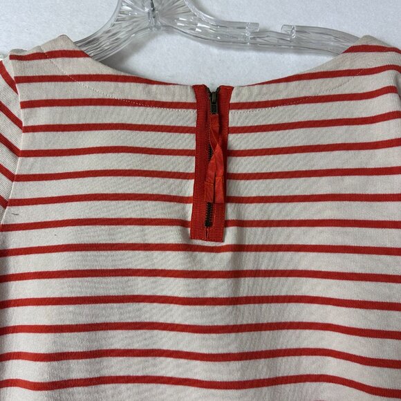 Loft shirts sz M petite lot of 2 black white orange white zips in back 3/4 slvs - Picture 2 of 4